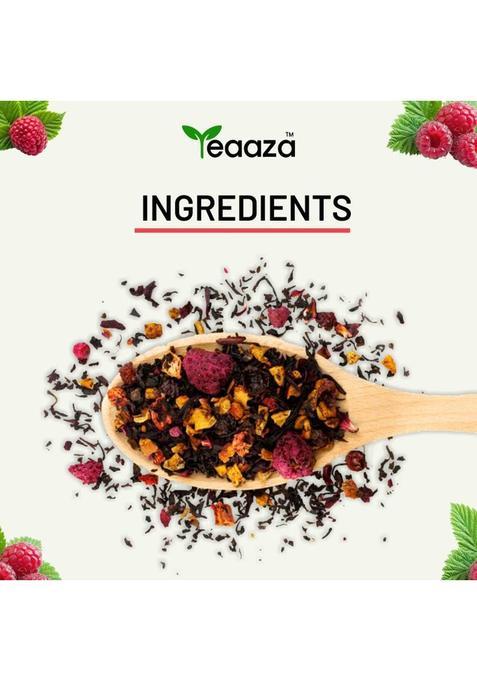 Teaaza Organic Raspberry Tea For Pcos–Tea For Reproductive Health, Female Wellness Herbal Tea Box (50 G)