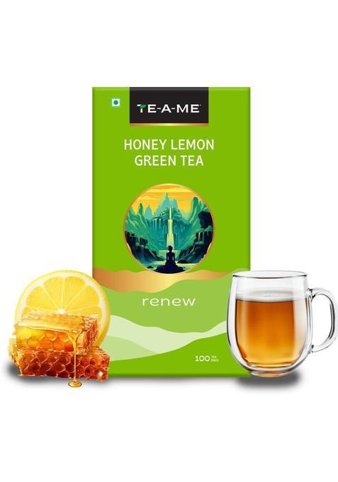 Te-A-Me Renew Honey Lemon Green Tea Bags Box&nbsp;&nbsp;(100 Bags)