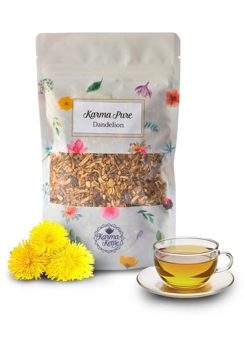 Karma Kettle Dandelion 100G – Caffeine-Free Herbal Tea, Liver Cleanse Support Unflavoured Herbal Tea Pouch&nbsp;&nbsp;(100 G)