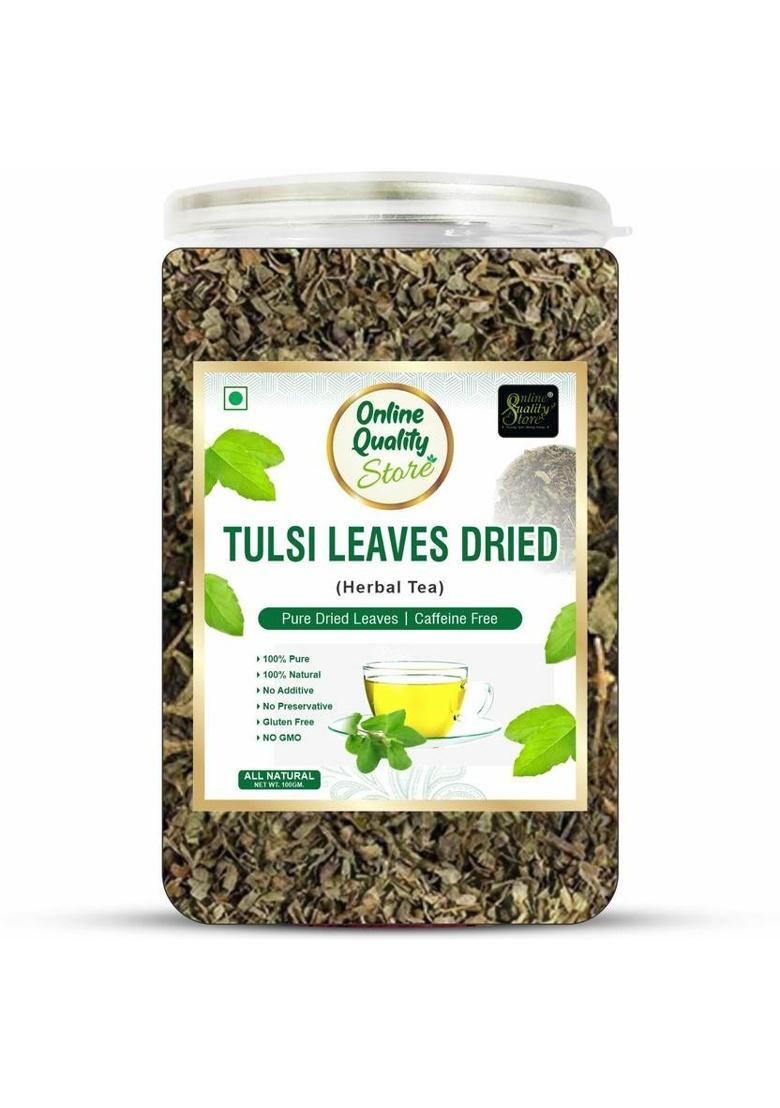 Online Quality Store Combo Of Tulsi Leaves Tea (100G) + Green Tea (100G) | Green Tea Plastic Bottle (2 X 100 G)