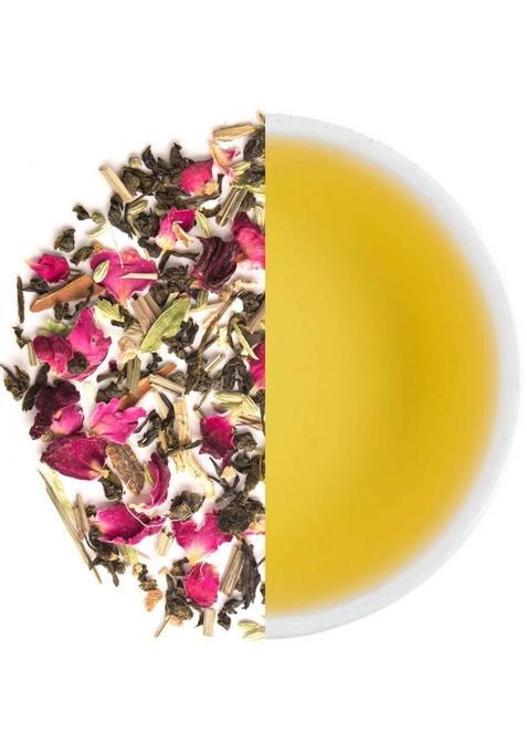 Tearaja Slimming Magical Ayurvedic Herbal Tea Cardamom, Liquorice, Black Pepper, Lemon, Lemon Grass, Rose Herbal Tea Vacuum Pack (100 G)