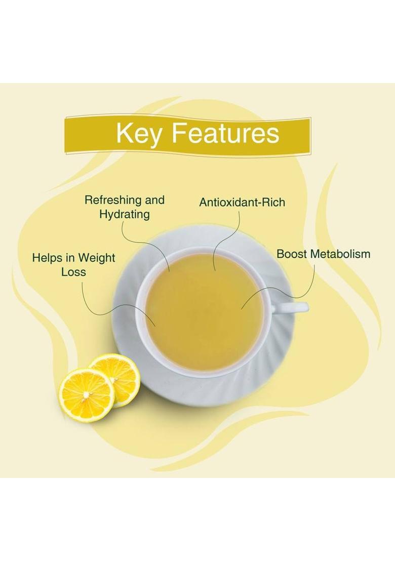 Golden Tips Indian Flavoured Lemon Green Tea Bags Box (2 X 50 G)