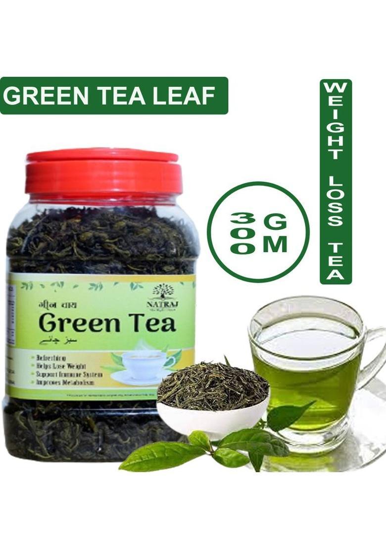 Natraj The Right Choice Premium Loose Green Tea Leaves For Weight Loss And Improve Immunity, 300 Grams Jar Green Tea Box (300 G)