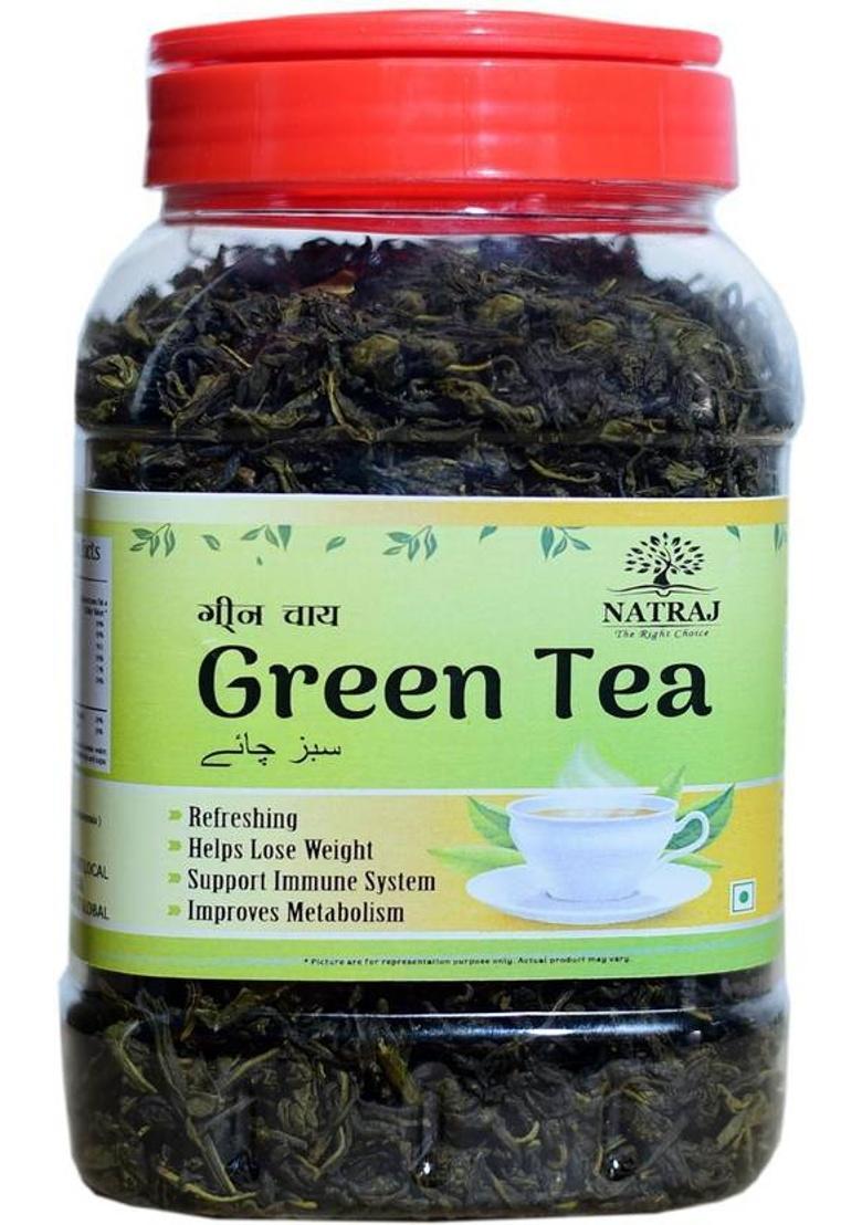Natraj The Right Choice Premium Loose Green Tea Leaves For Weight Loss And Improve Immunity, 300 Grams Jar Green Tea Box (300 G)