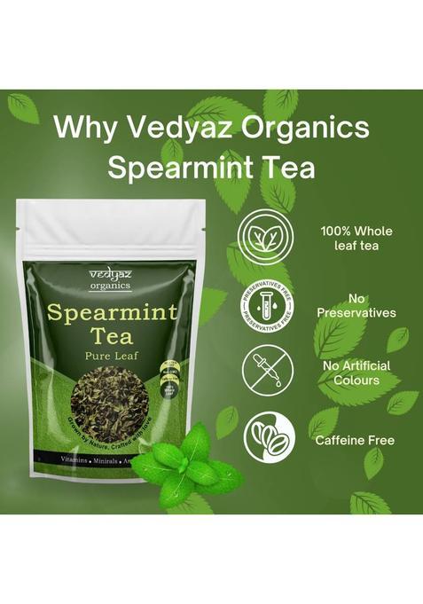 Vedyaz Organic Pure Spearmint Herbal Tea Leaves 50 Gm
