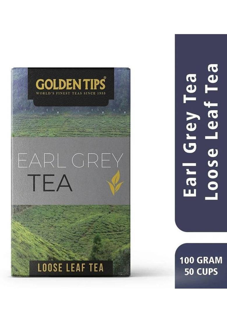Golden Tips Darjeeling Earl Grey Loose Leaves Citrus Black Tea Tetrapack (100 G)