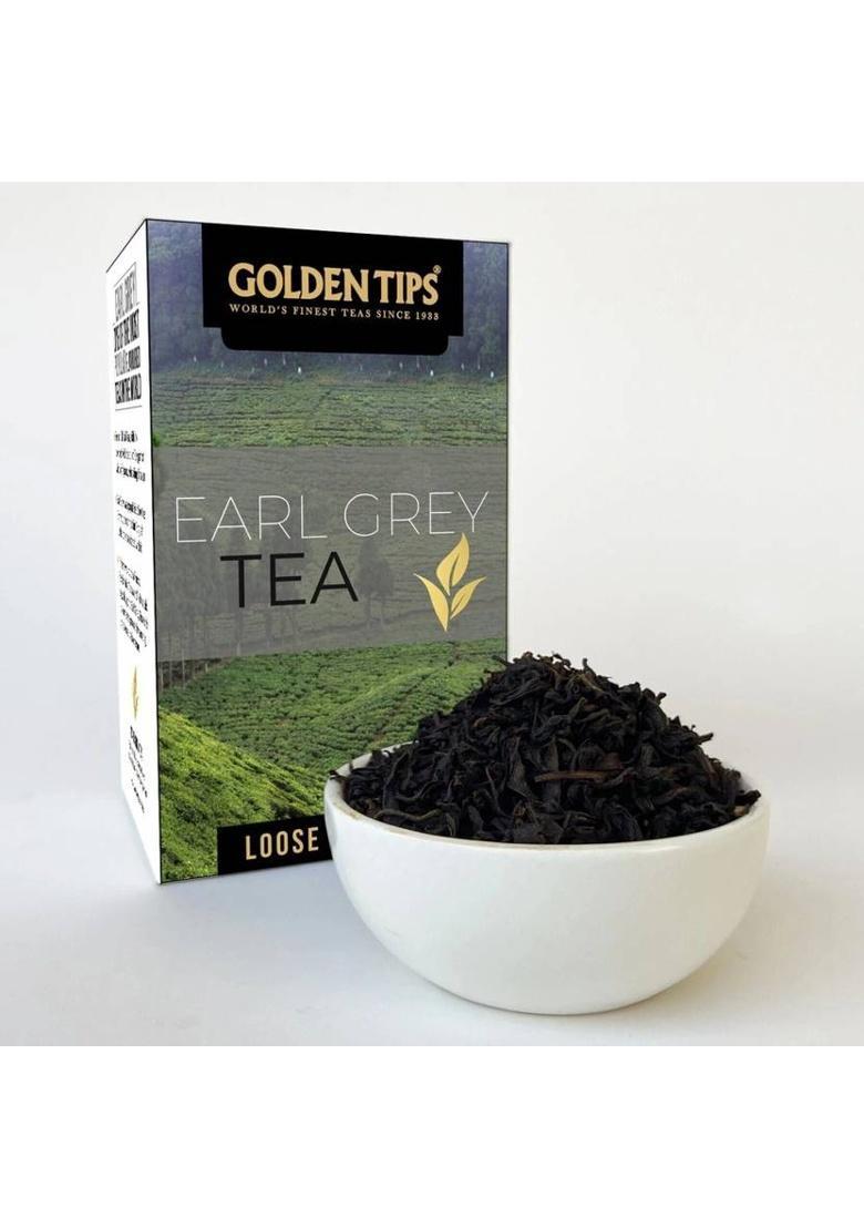Golden Tips Darjeeling Earl Grey Loose Leaves Citrus Black Tea Tetrapack (100 G)