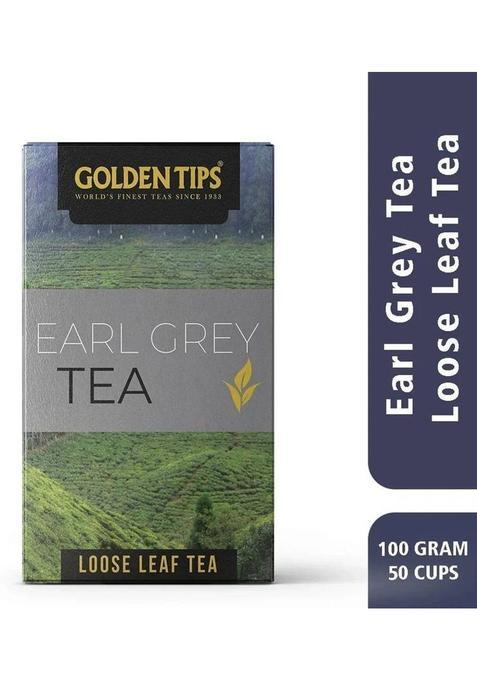 Golden Tips Darjeeling Earl Grey Loose Leaves Citrus Black Tea Tetrapack (100 G)