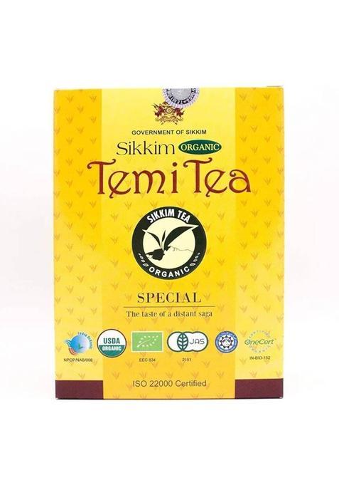 Temi Tea Sikkim Organic Tea,(100 Cups) -100% Pure And Original Long Leaf Finest Tea Black Tea Box&nbsp;&nbsp;(200 G)