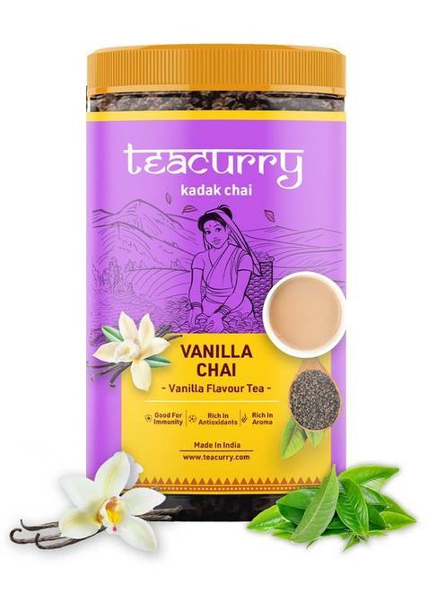 Teacurry Vanilla Tea - Calmness And To Curb Sugar Intake Vanilla Tea Tin&nbsp;&nbsp;(2 X 50 G)