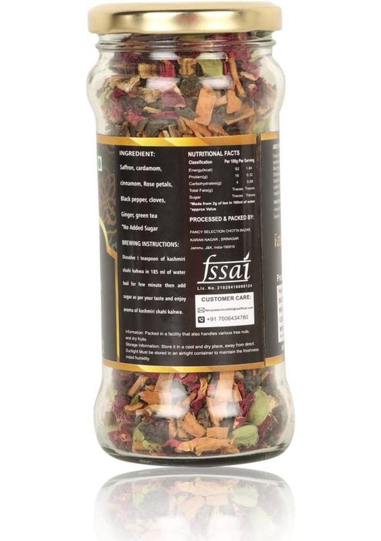 Fazeelat Creations Kashmiri Kahwa Green Tea Glass Bottle (100 G)