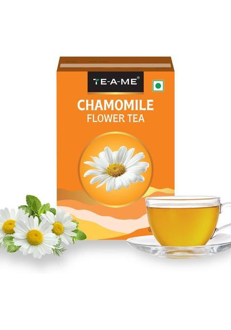 Te-A-Me Chamomile Flower Tea,50G | Pure Whole Flower Buds Of Chamomile |Caffeine Free | Chamomile Herbal Tea Box (50 G)