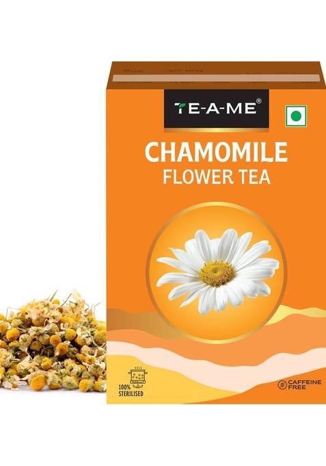 Te-A-Me Chamomile Flower Tea,50G | Pure Whole Flower Buds Of Chamomile |Caffeine Free | Chamomile Herbal Tea Box (50 G)