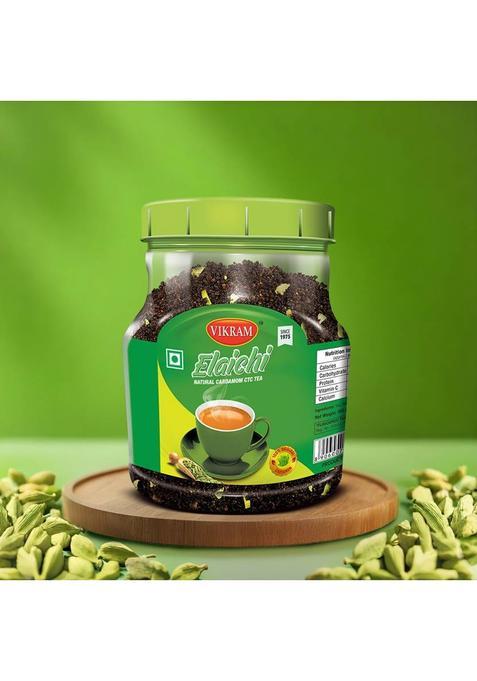 Vikram Elaichi Ctc Tea Blended With 100% Natural Ground 500G Cardamom Tea Plastic Bottle (500 G)