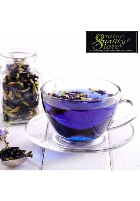 Online Quality Store Organic Butterfly Pea Flower Tea-100G | 100 % Natural Herbal Tea | Blue Pea Tea Herbal Tea Mason Jar (100 G)