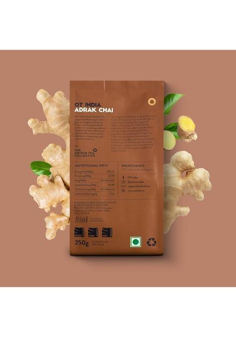 Ot India Adrak Chai & Masala Chai | Ginger Tea & Premium Mix Of 7 Spices Tea Ginger, Spices Tea Pouch (2 X 250 G)