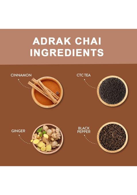 Ot India Adrak Chai & Masala Chai | Ginger Tea & Premium Mix Of 7 Spices Tea Ginger, Spices Tea Pouch (2 X 250 G)