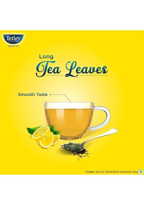 Tetley Green Tea Long Leaf Immune, With Added Vitamin C Lemon Green Tea Box (100 G)