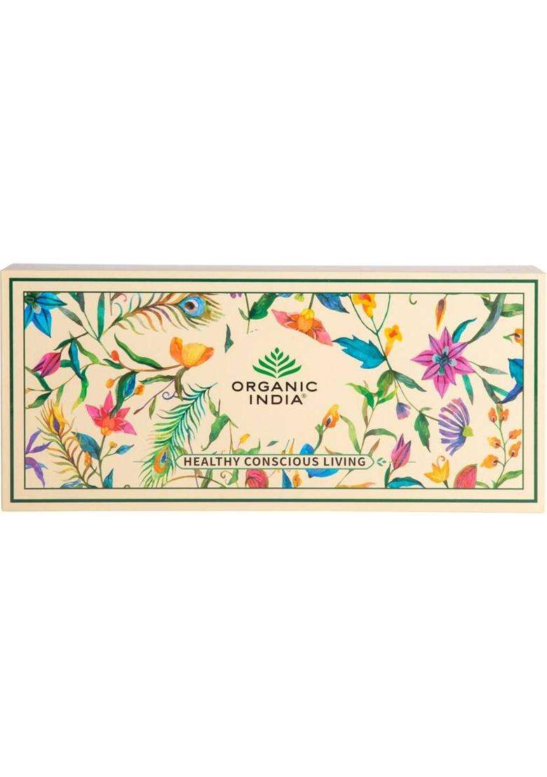 Organic India Premium Speciality Tulsi Teas 60 Tea Bags Herbal Tea Bags Festive Gift Box&nbsp;&nbsp;(60 Sachets) - Indya