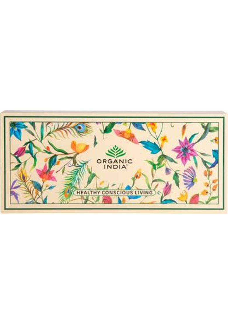 Organic India Premium Speciality Tulsi Teas 60 Tea Bags Herbal Tea Bags Festive Gift Box&nbsp;&nbsp;(60 Sachets) - Indya