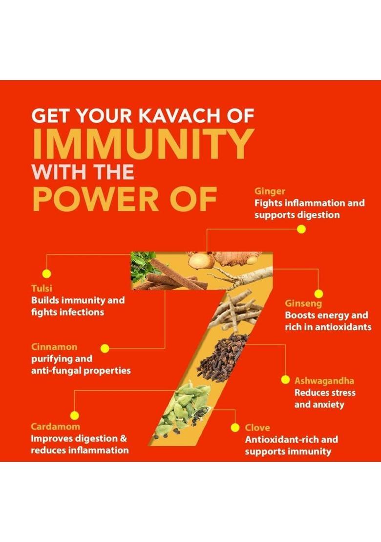 Vikram Kavach Immunity Booster Tea Pack Of 2 Black Tea Box (2 X 250 G)