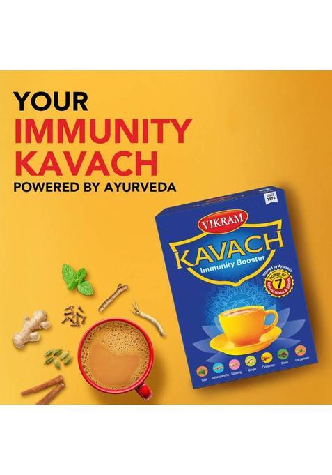 Vikram Kavach Immunity Booster Tea Pack Of 2 Black Tea Box (2 X 250 G)