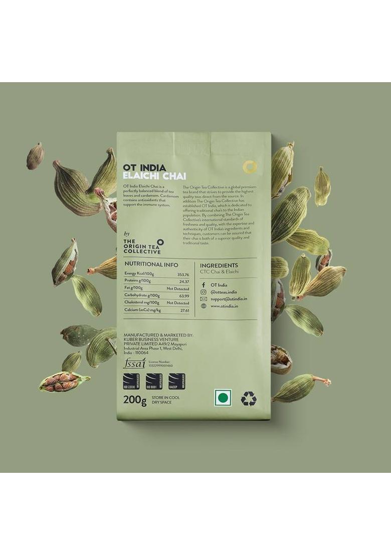 Ot India Masala Chai, Kadak Chai, Elaichi Chai (Pack Of 3) Spices, Plain, Cardamom Tea Pouch (3 X 200 G)