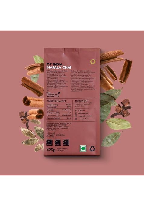 Ot India Masala Chai, Kadak Chai, Elaichi Chai (Pack Of 3) Spices, Plain, Cardamom Tea Pouch (3 X 200 G)