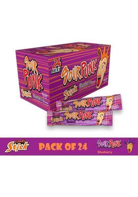 Sour Punk Blueberry Candy Stick 40G - Pack Of 24 Sticks (24 X 40 G)