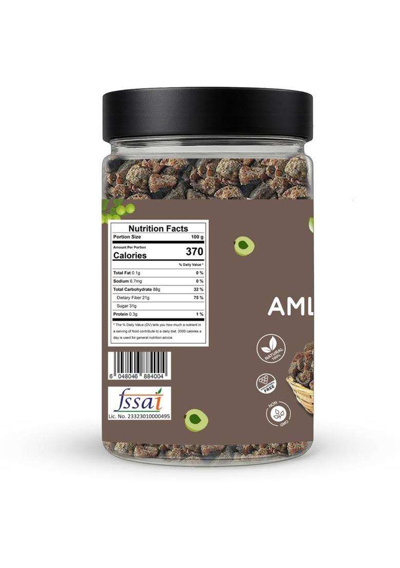 Nutri Hut Chaat Amla Candy | 300G Jar Chatpata Indian Gooseberry (300 G) - Indya