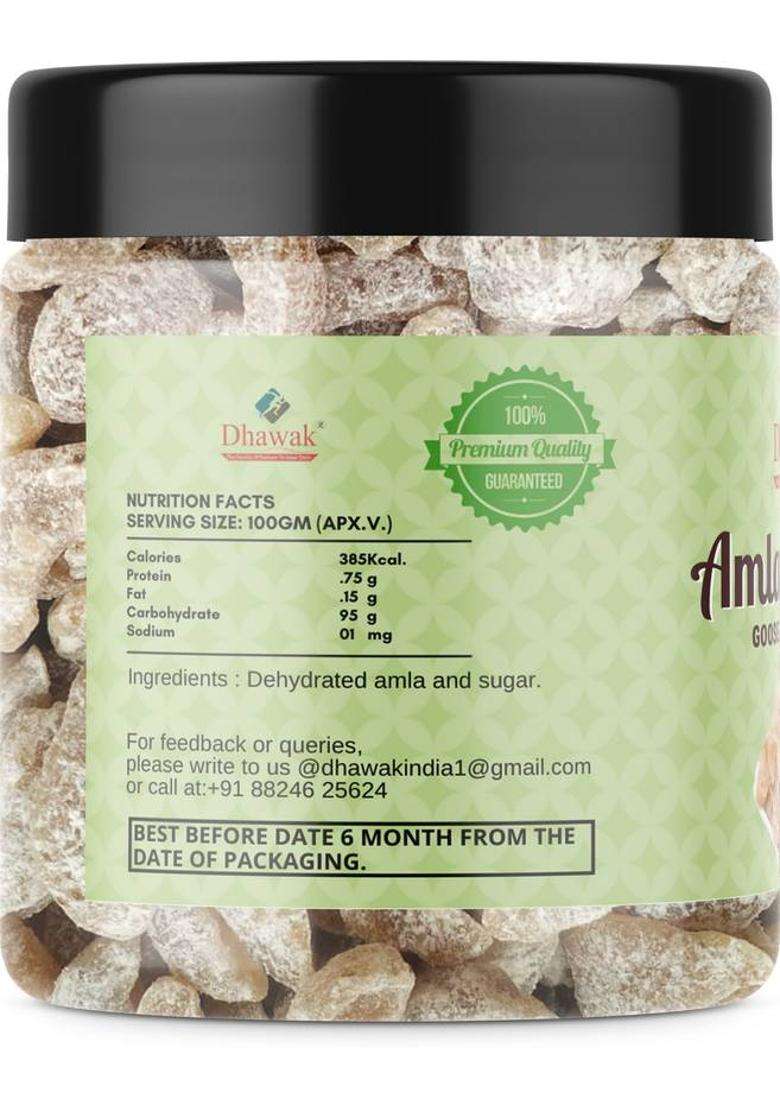 Dhawak Sweet Amla Candy Dry No Sugar Layer Meetha (250 G) - Indya