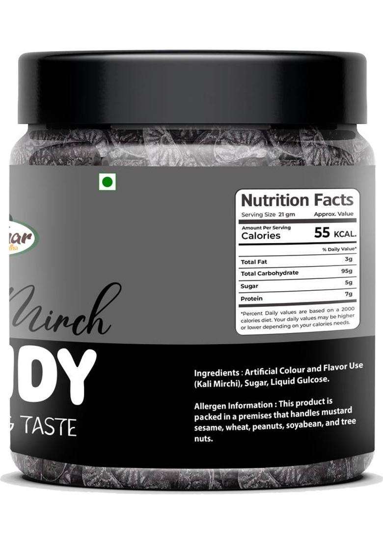 Harihar Kridha Kali Mirch Candy | Black Pepper Flavoured Masala (250 G) - Indya
