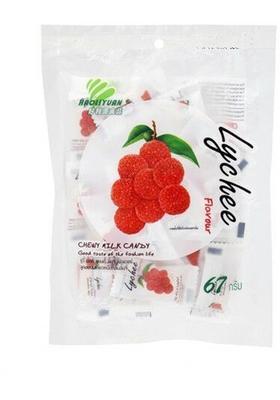 Haoliyuan Lychee Chewy Milk Fruit Candy 350G 100Pcs (Imported) (350 G)
