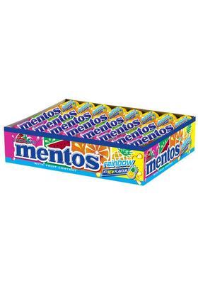 Mentos Rainbow Chewy Toffee Mixed Fruit (18 X 36.4 G)
