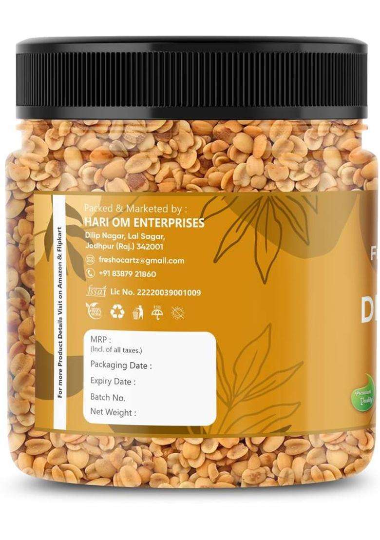 Freshocartz Roasted Dhaniya Dal | Salted Dhana Coriander Salty Mouth Freshener (2 X 300 G) - Indya