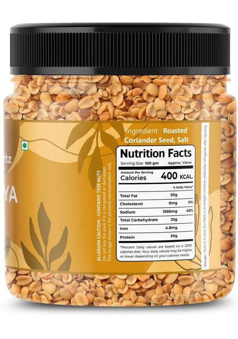 Freshocartz Roasted Dhaniya Dal | Salted Dhana Coriander Salty Mouth Freshener (2 X 300 G) - Indya