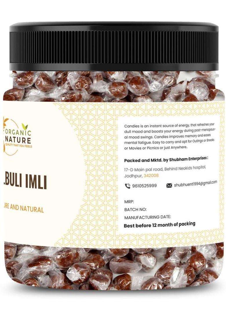 Organic Nature Khatti Methi Chulbuli Imli Toffee| Tamarind Twist Candy | Jar Pack| (3 X 0.25 Kg) - Indya