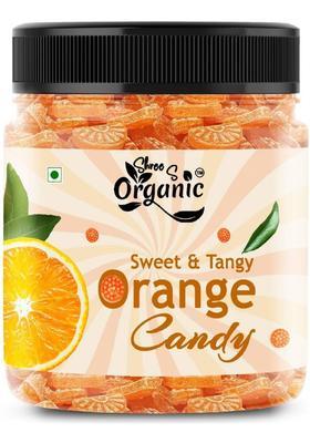 Shree S Organic Premium Orange Candy 1Kg Refreshing Mouth Freshener | Perfect Anytime Treat Tangy Sweet (1000 G)