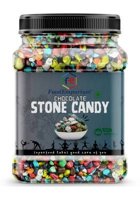 Foodemporium Rock Candy | Stone Milk Chocolate (Jar Pack) (300 G)