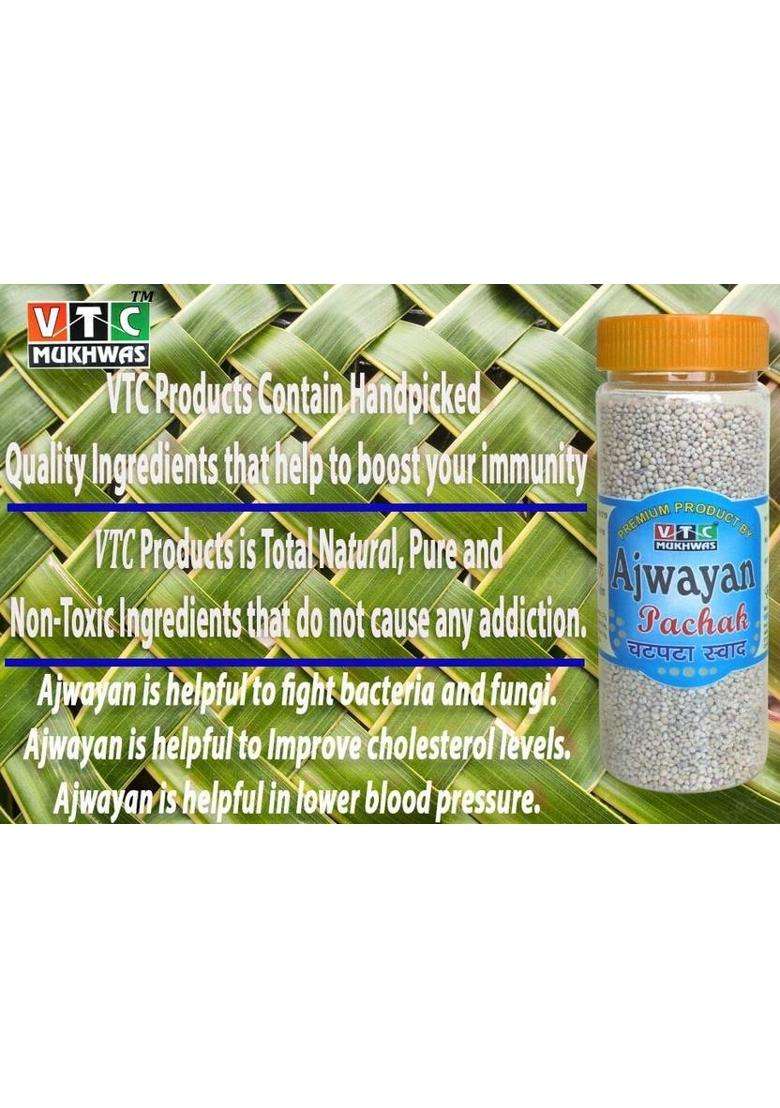 Vtc Premium Ajwain Pachak Salted For Digestion | Hygienically Prepared & Packed Mouth Freshener (4 X 200 G) - Indya