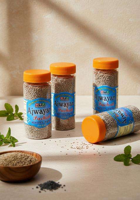 Vtc Premium Ajwain Pachak Salted For Digestion | Hygienically Prepared & Packed Mouth Freshener (4 X 200 G)