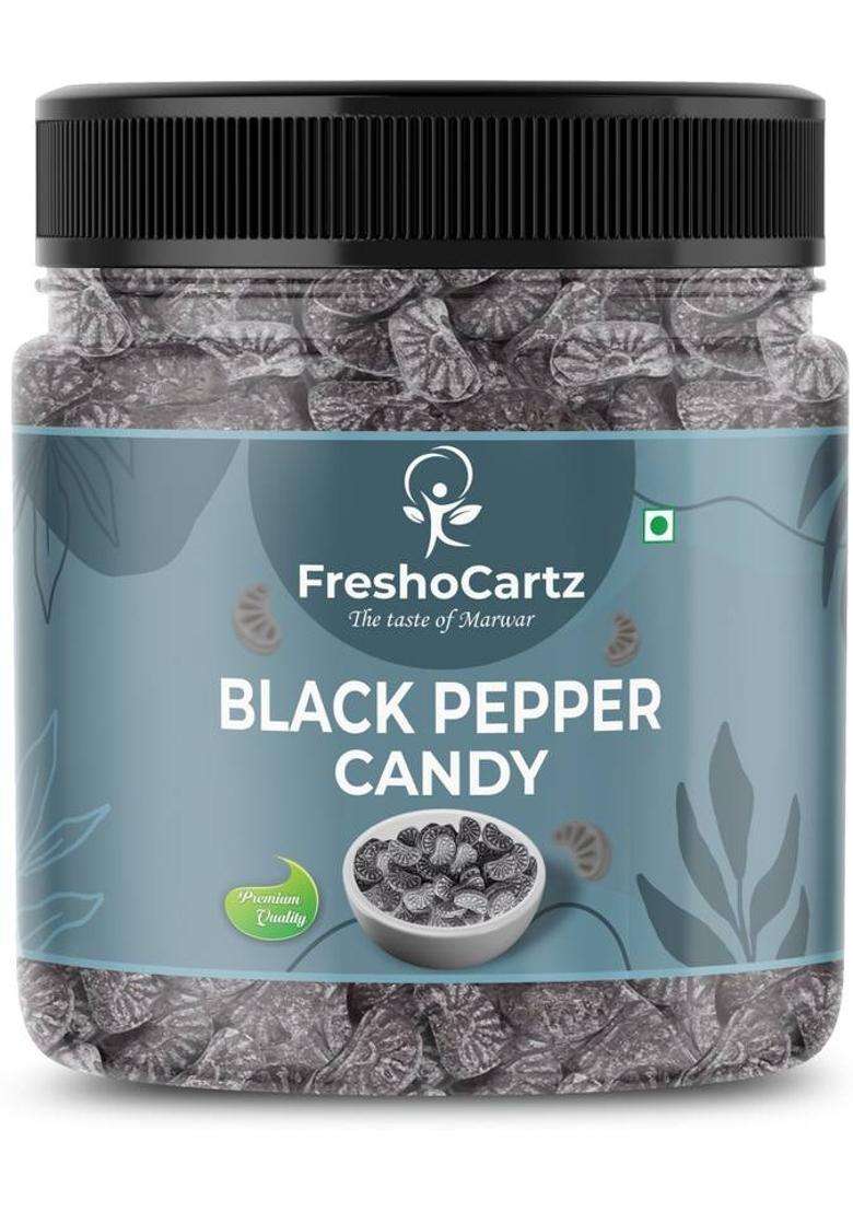 Freshocartz Kali Mirch Candy | Black Pepper Flavoured Candy| Goli Sweet And Spicy Candy, (400 G) Pack of 1 - Indya