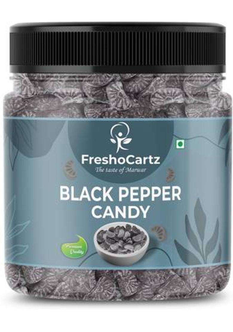 Freshocartz Kali Mirch Candy | Black Pepper Flavoured Candy| Goli Sweet And Spicy Candy, (400 G) Pack of 1 - Indya