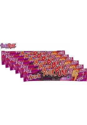 Sour Punk Candy Stick - Blueberry Flavour 40 G | Chewy Flavoured (Pack Of 6) (Imported) Sticks (6 X G)