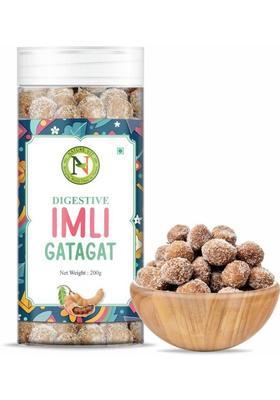 Nature Vit Naturevit Imli Gatagat Candy 200G | Sweet Sour Tamarind Churan Goli Digestive Khatta Meetha (200 G)
