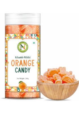 Nature Vit Orange Candy, 200G | Khatti-Mithi Narangi Goli Sweet & Tangy Flavor Candy (200 G)