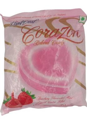 Hart Beat Strawberry Corazon Centre Filled 750Gm (Pack Of 1) Candy (750 G)