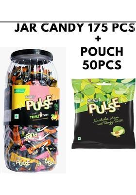 Ds Group Pulse Candy With Triple Twist Mix Jar And Small Pouch Kachaa Aam All Mix, Kachcha (2 X 200 G)