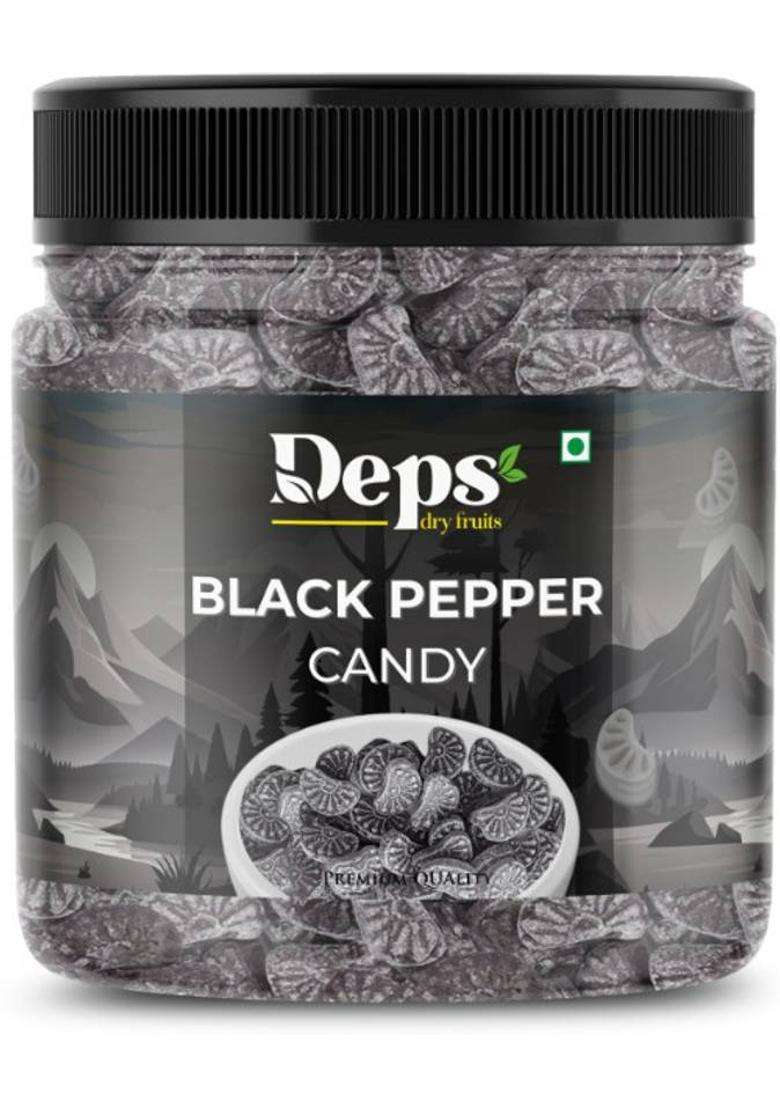 Deps Black Pepper Candy | Bold Flavor Treat Sweet Delight Great For Everyday (250 G) - Indya