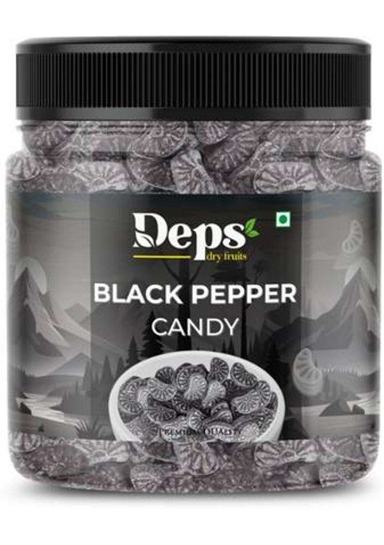 Deps Black Pepper Candy | Bold Flavor Treat Sweet Delight Great For Everyday (250 G) - Indya
